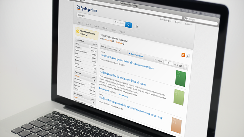 SpringerLink – einzigartige und geräteunabhängige User Experience