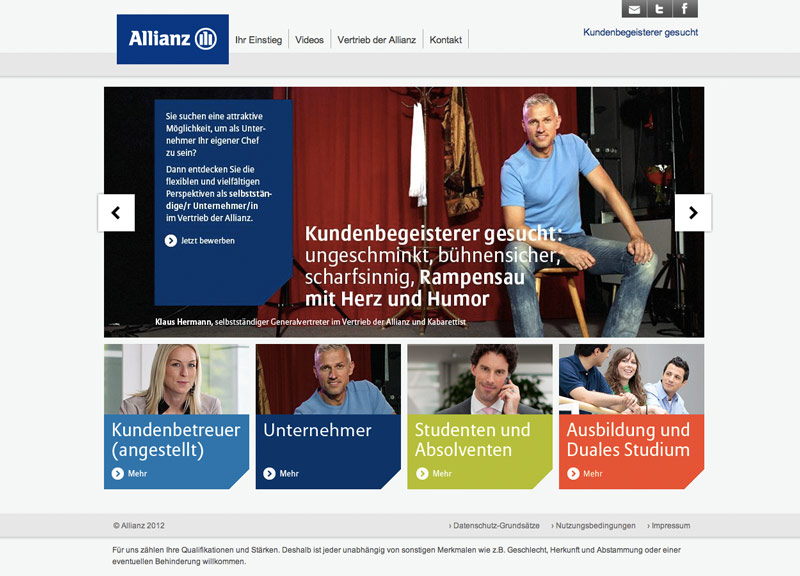 Allianz Online Kampagne
