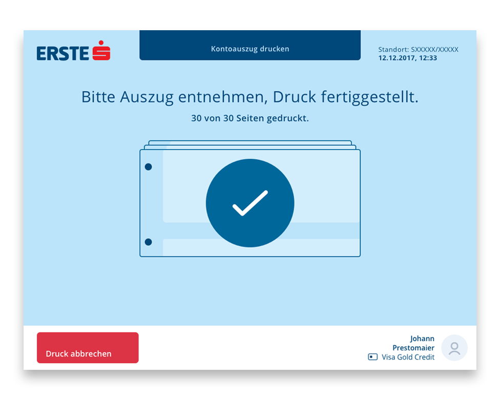 SB Erste Bank Kontoauszug