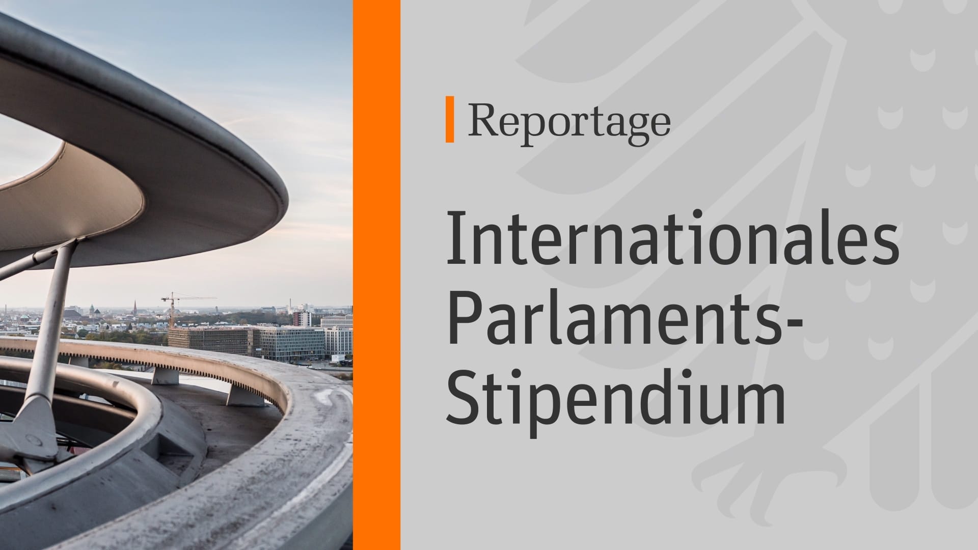 Deutscher Bundestag Parlamentsfernsehen - Reportage Introscreen