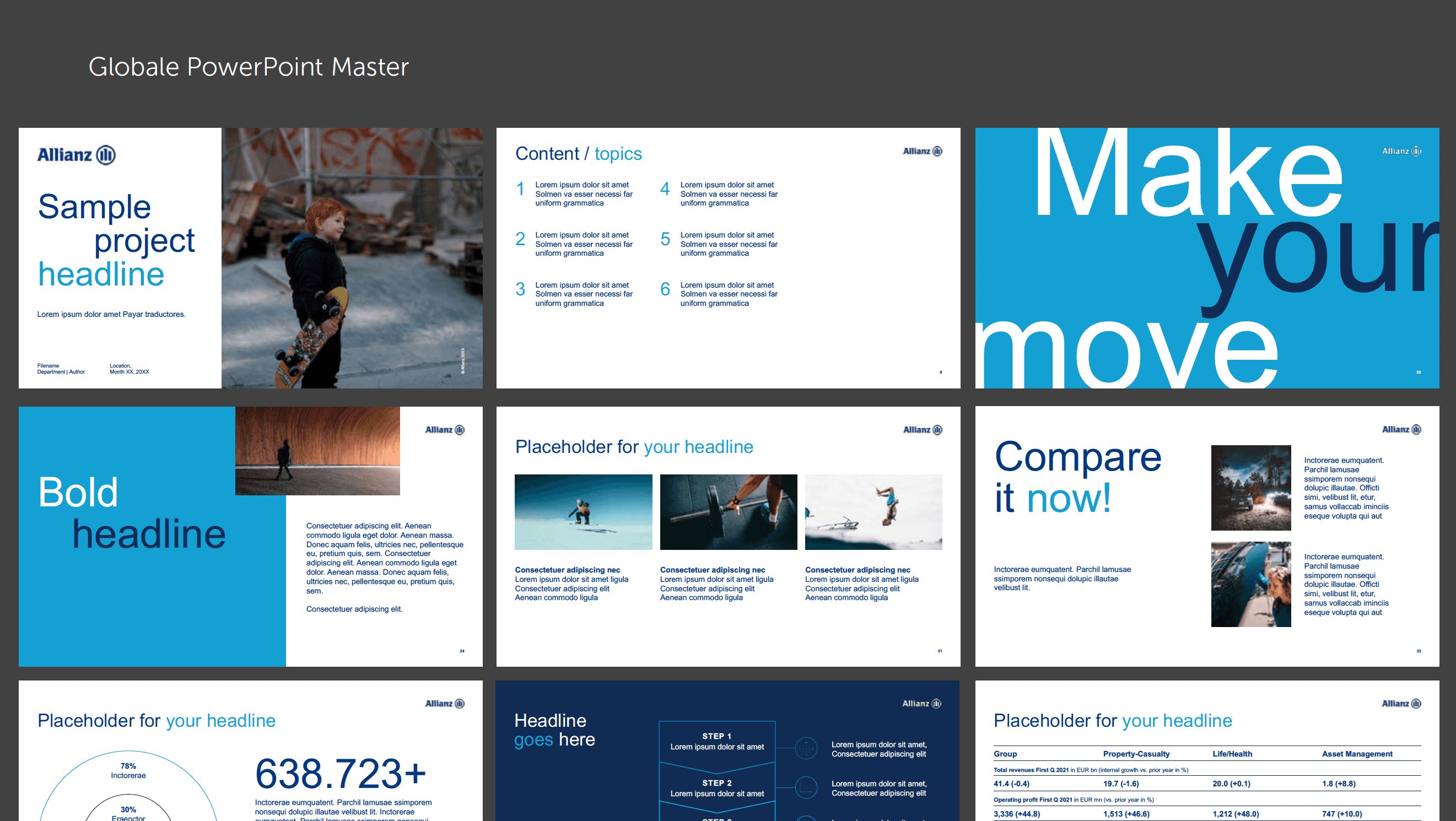 Allianz Powerpoint Template