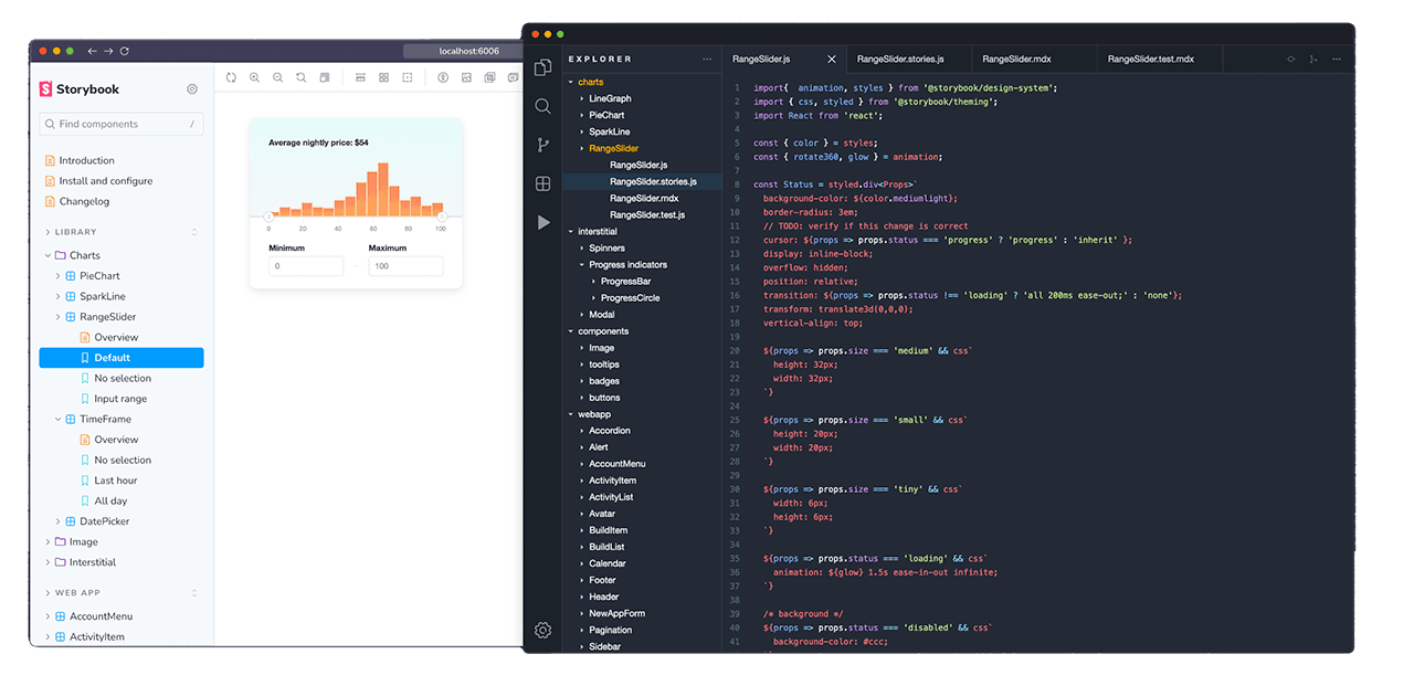 ui component development with storybook