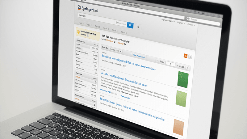 SpringerLink – einzigartige und geräteunabhängige User Experience