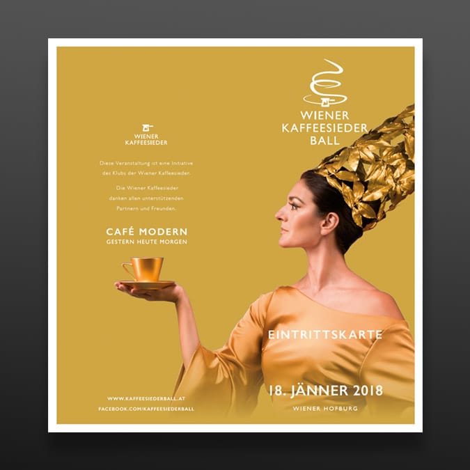 Wiener Kaffeesiederball – Werbesujet Design