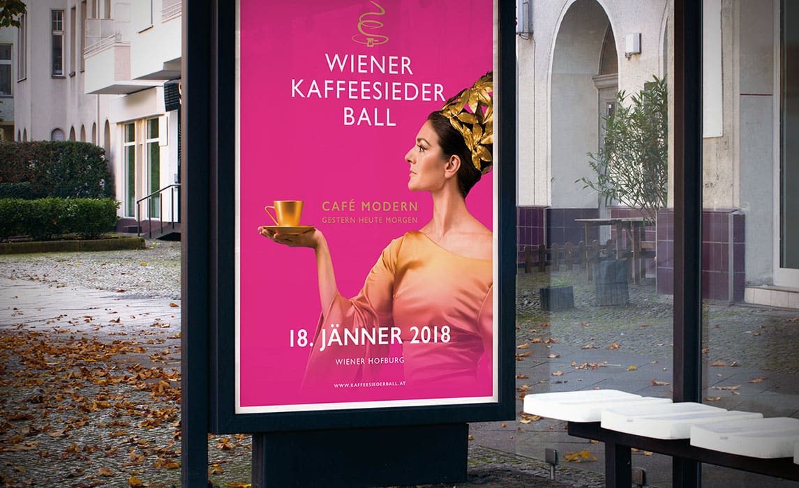 Wiener Kaffeesiederball – Poster Design