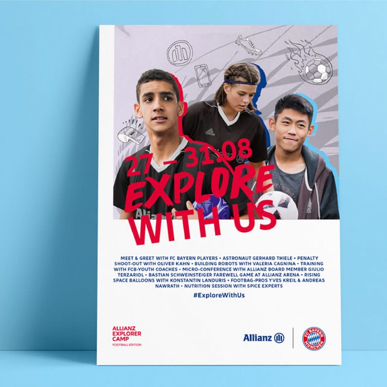 Allianz – Posterdesign – Explore with us