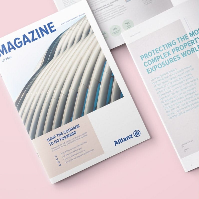 Allianz – Neues Branddesign für analogen Auftritt