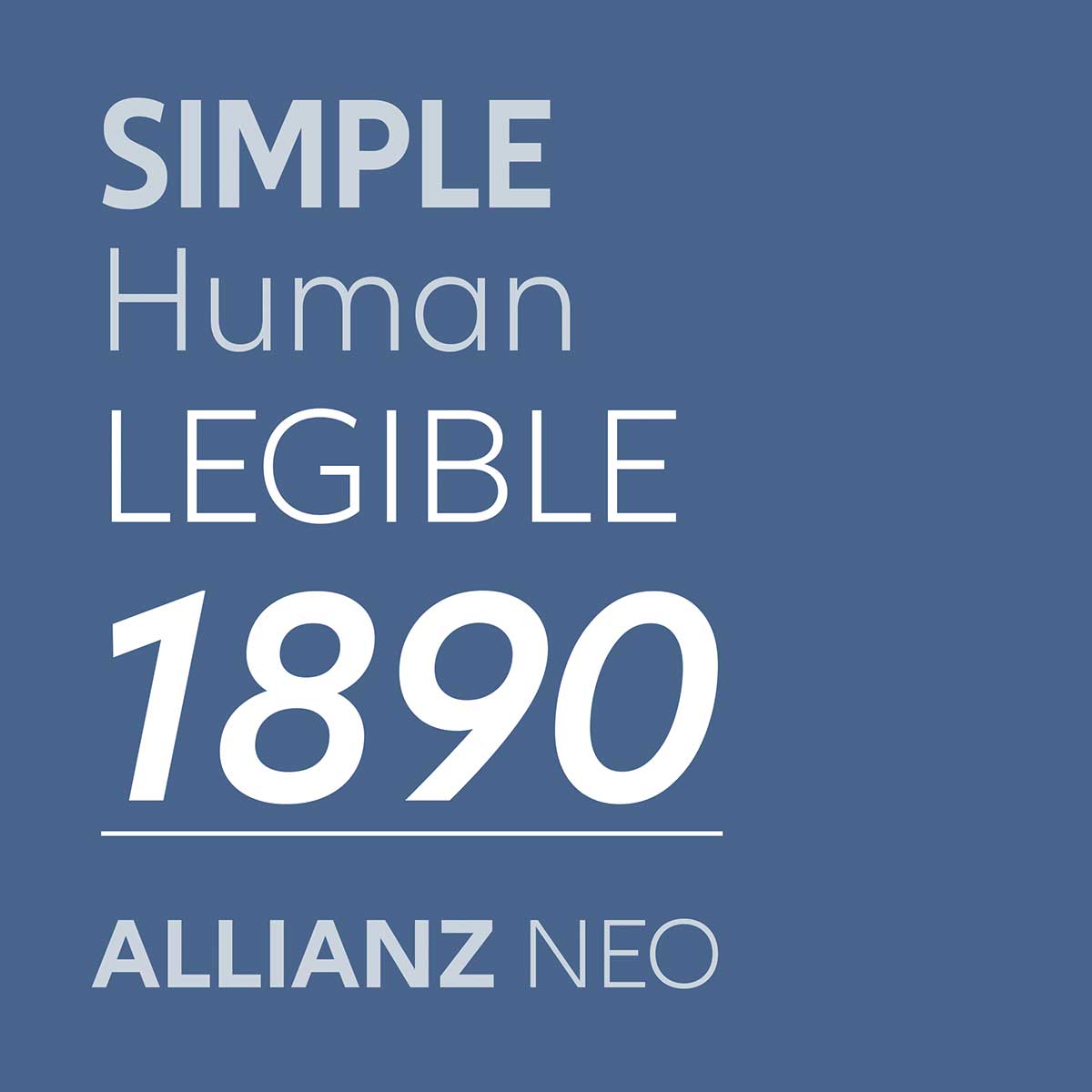 Allianz – Unverwechselbares maßgeschneidertes Typeface Design –_AllianzNeo