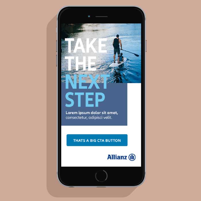 Allianz – Design für mobile Werbebanner