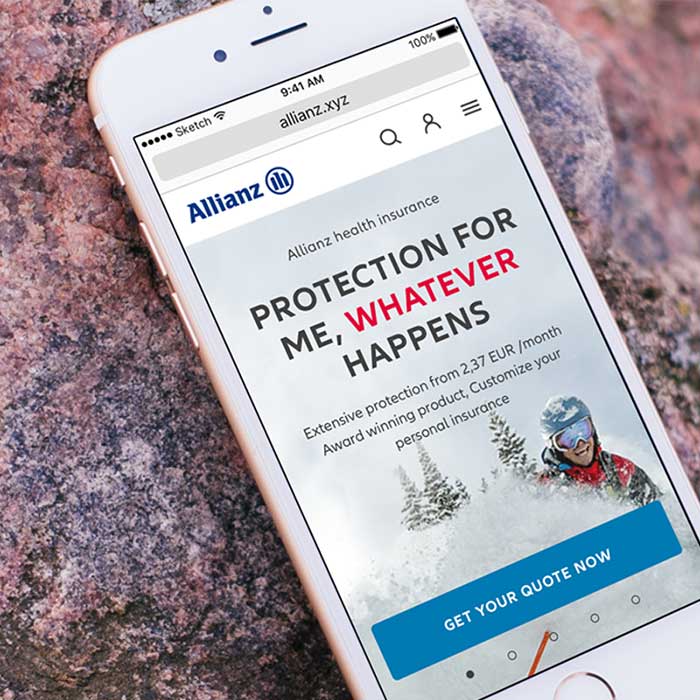 Allianz – Neues Responsive Design für Mobile, Tablet und Desktop