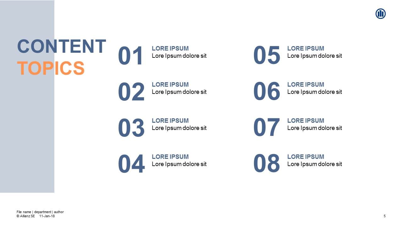 Allianz – Design für Powerpointmaster