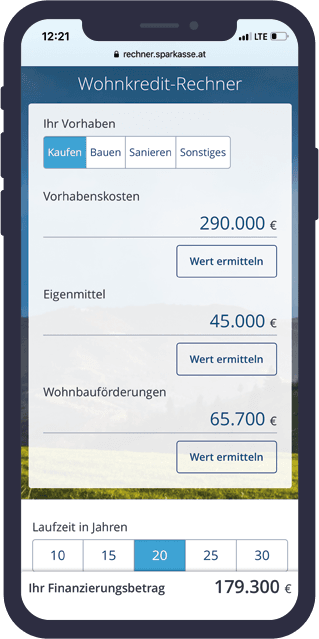 Wohnkredit Rechner Fur Erste Bank Und Sparkassen Projects Dmcgroup