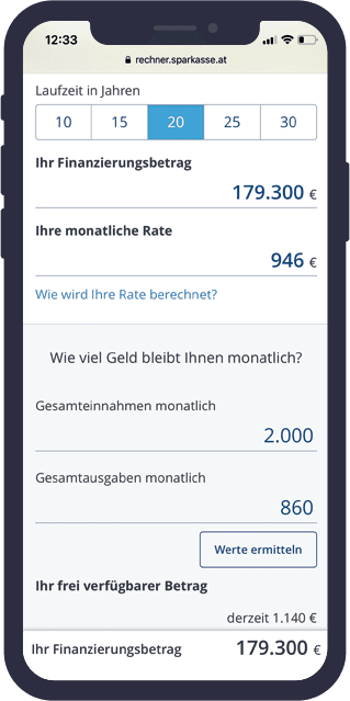 Wohnkredit Rechner Fur Erste Bank Und Sparkassen Projects Dmcgroup