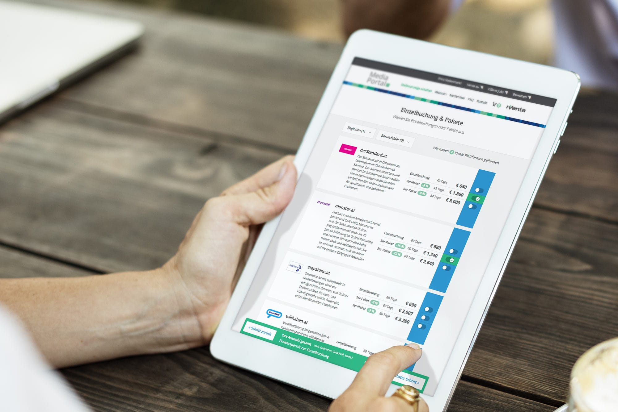 iventa stellenanzeigenportal Webdesign