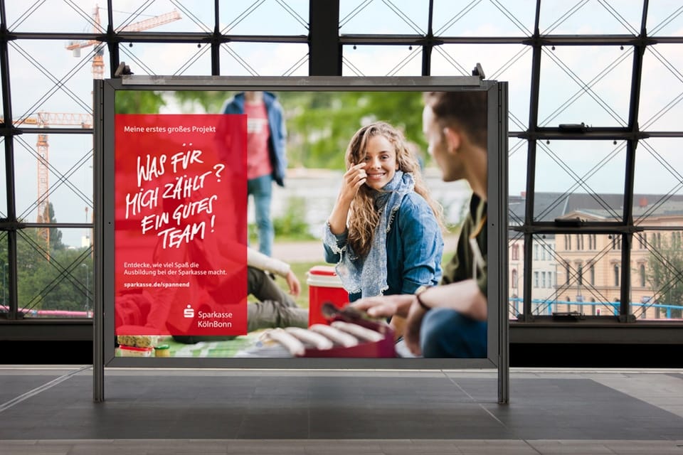 Sparkasse – Werbesujet Design – Azubi