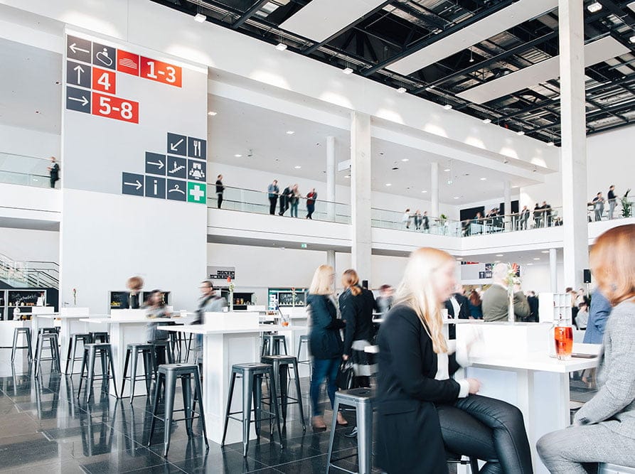 Westfalenhallen Unternehmensgruppe – Design für Leitsystem – Indoor