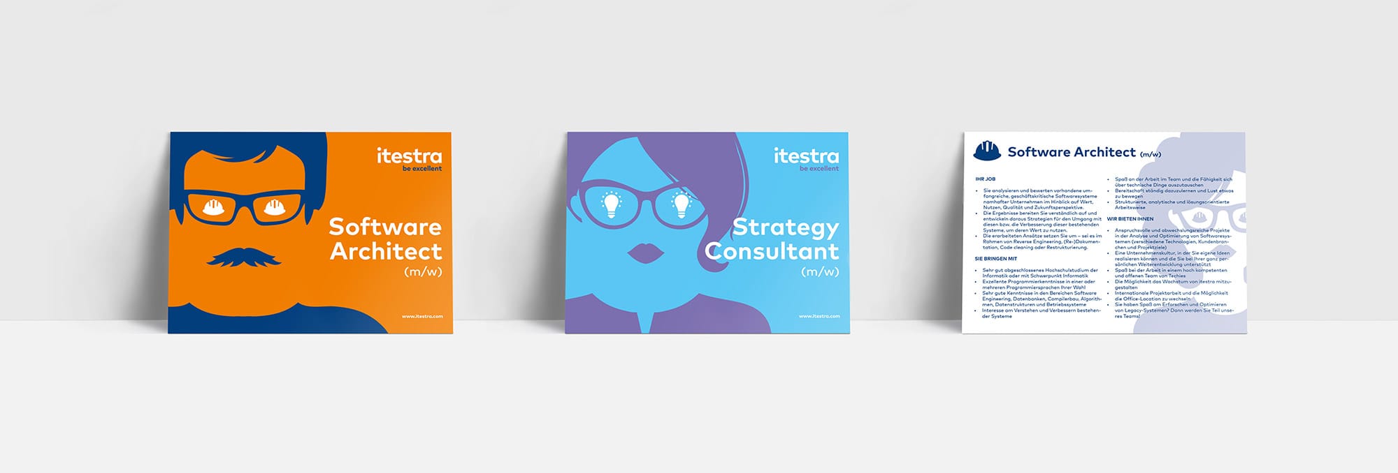 Itestra – Postcard Design