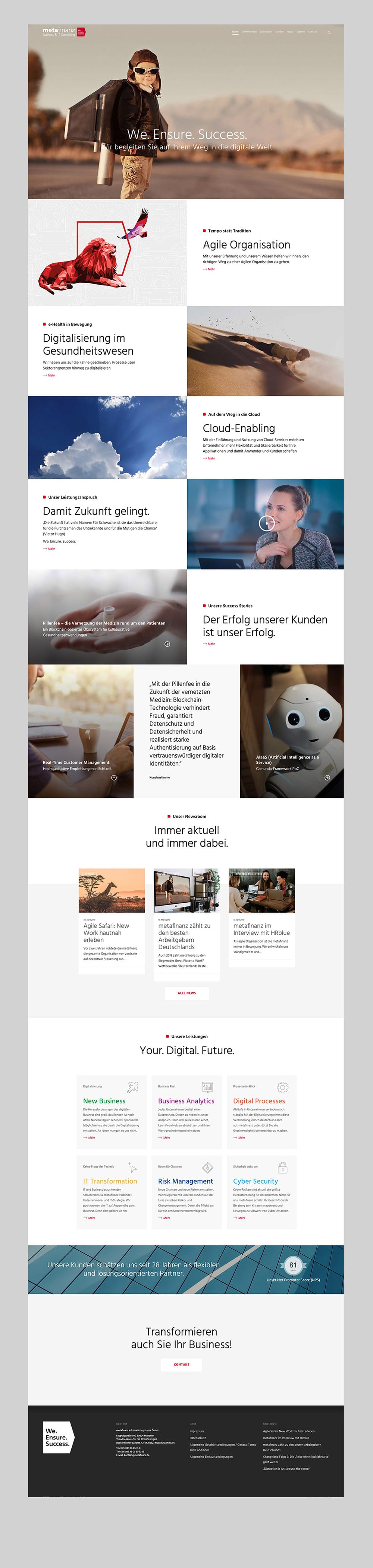 metafinanz – Web Design – Home