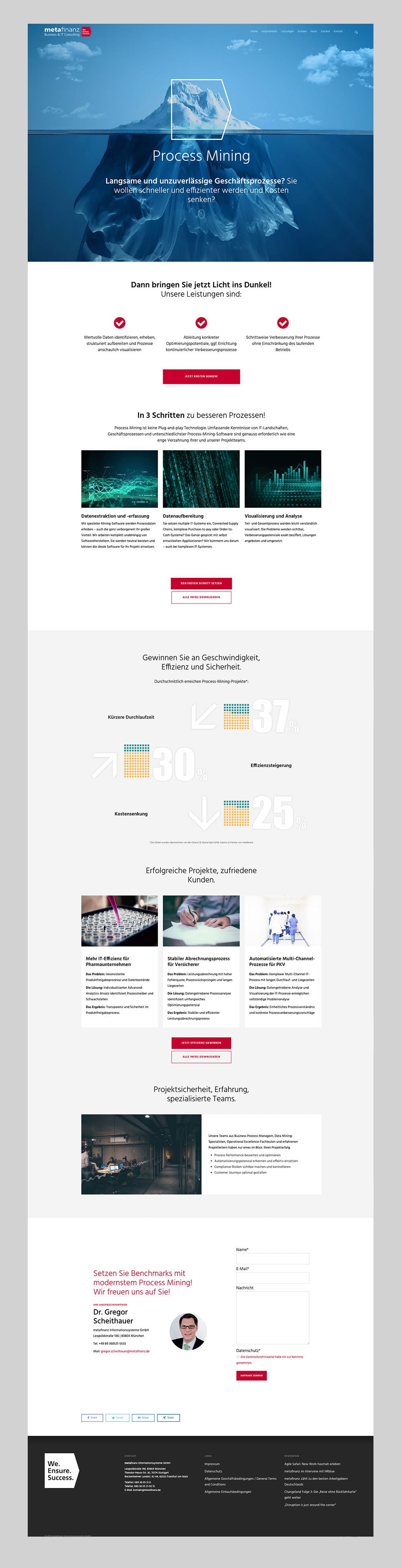 metafinanz – Web Design – Process Mining