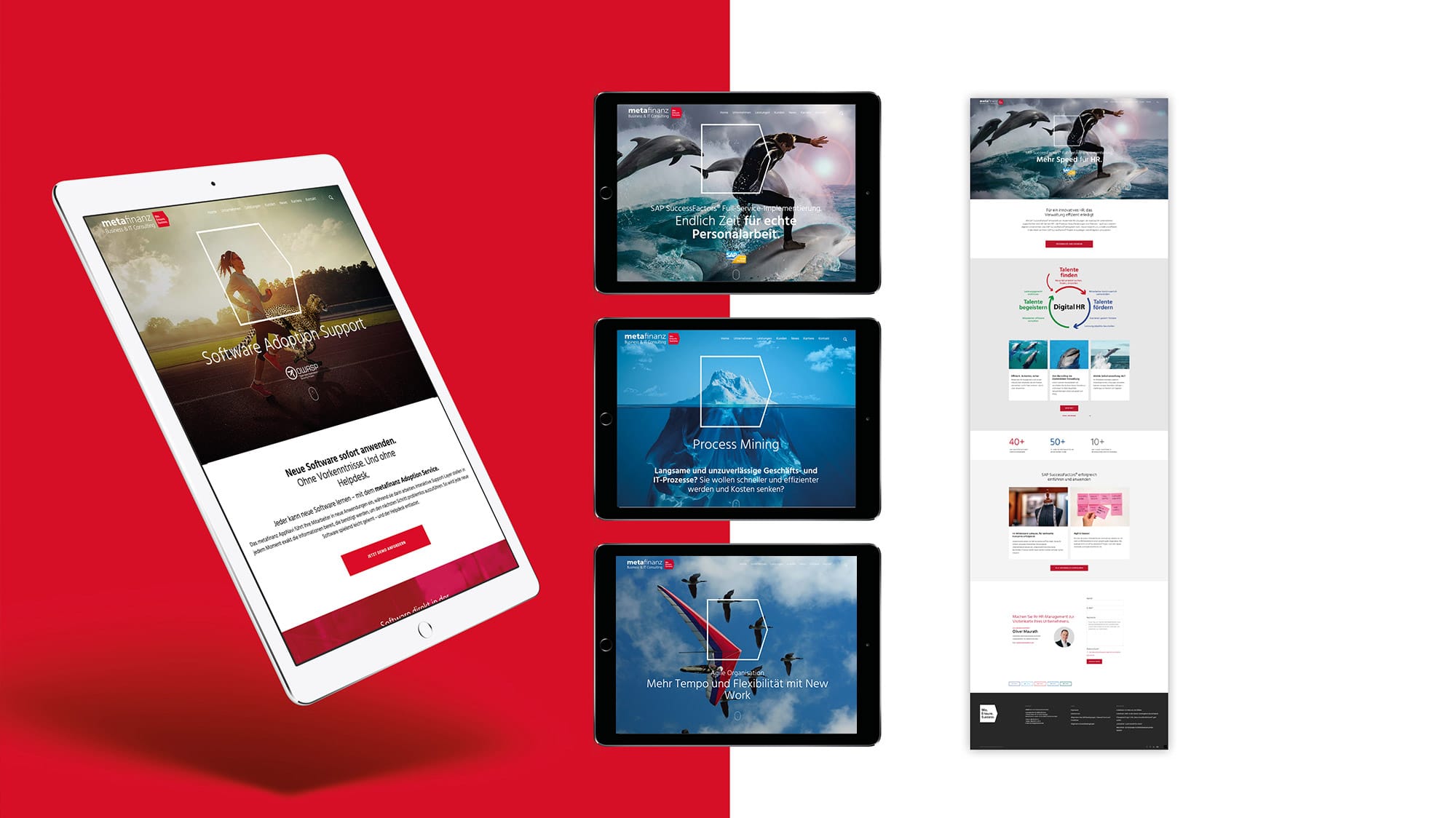 metafinanz – Website Design Landingpage – Devices