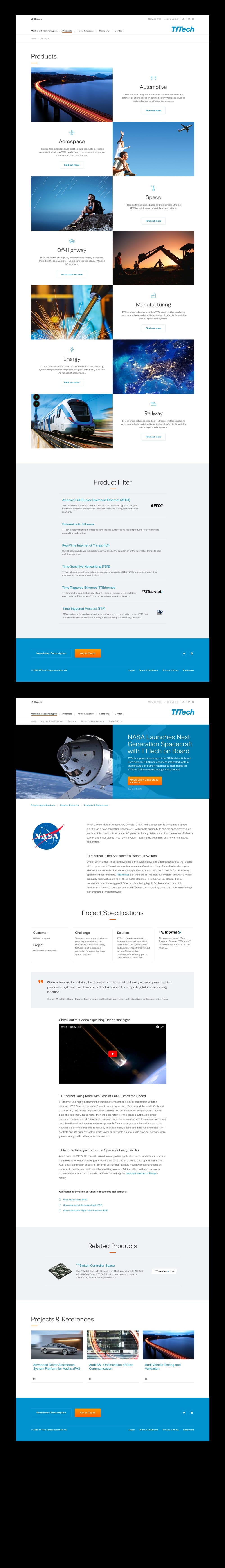 TTTech - Website Relaunch & Design