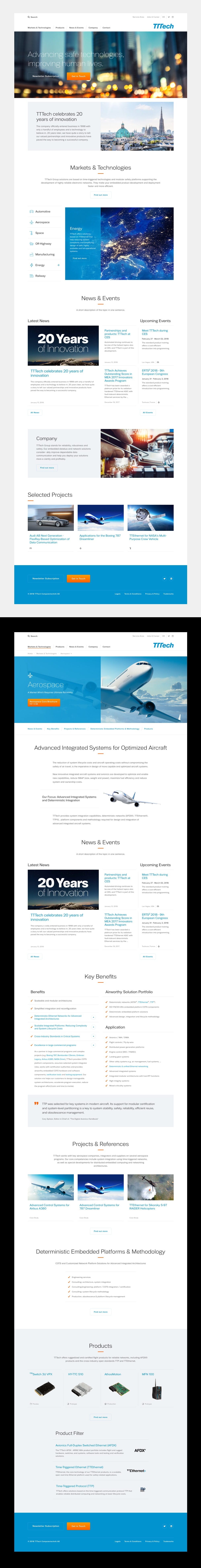 TTTech – Website Design