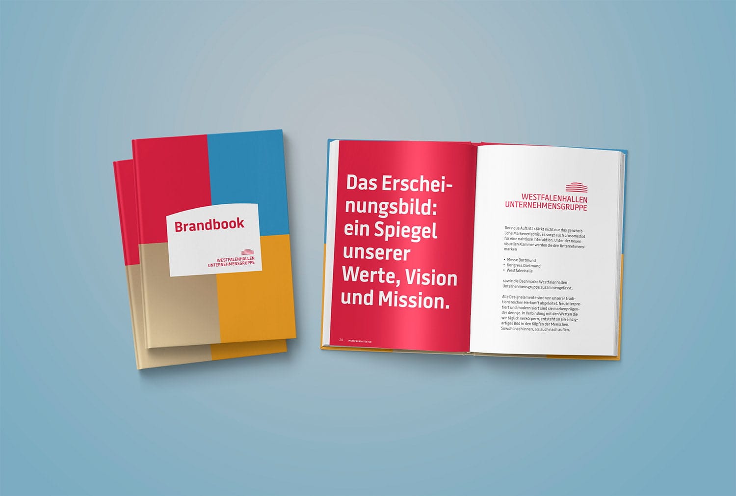 Westfalenhallen Unternehmensgruppe – Design für Brandbook