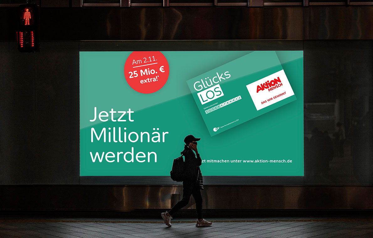 Aktion Mensch Los Plakat