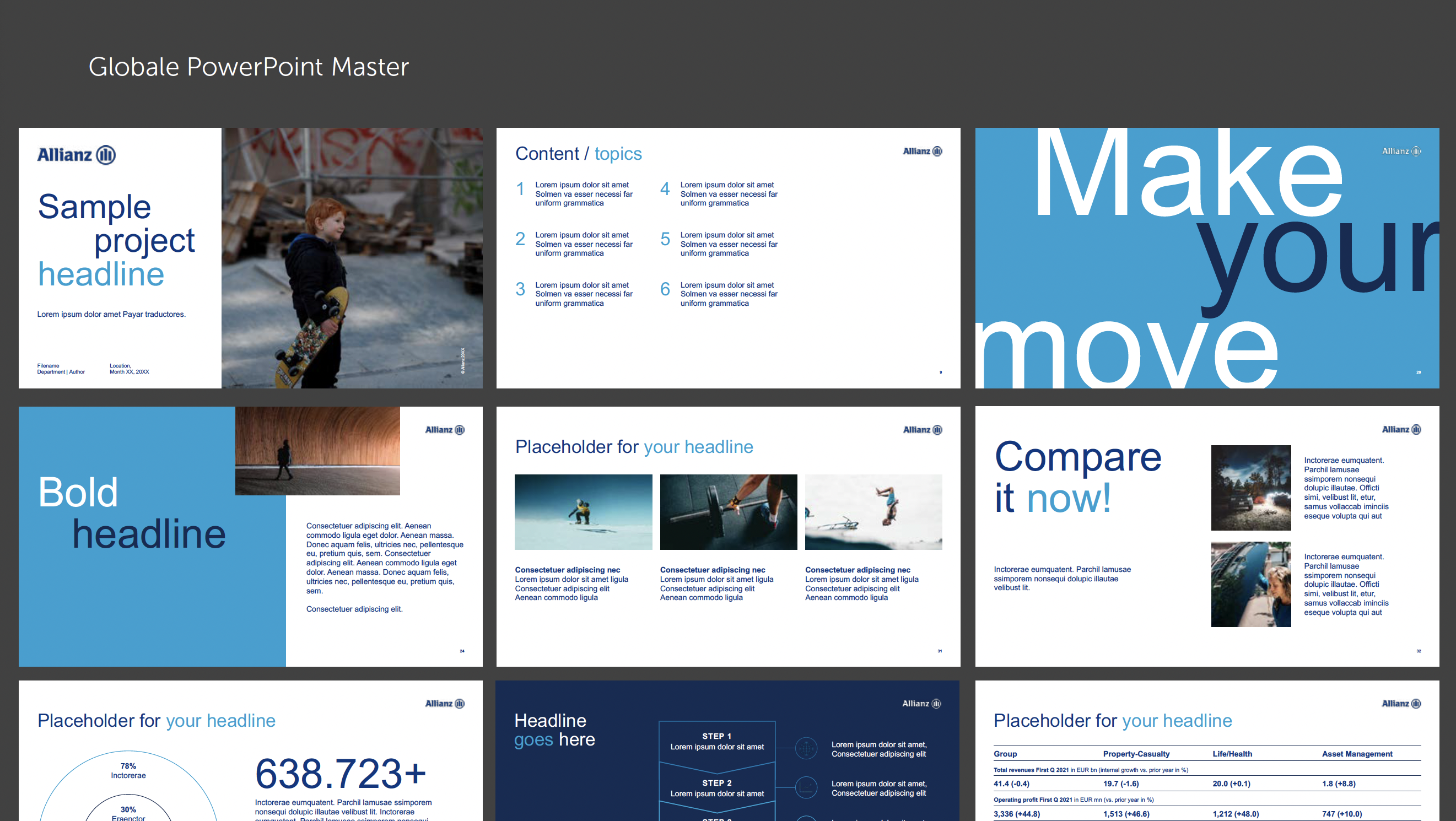 Allianz Powerpoint Template