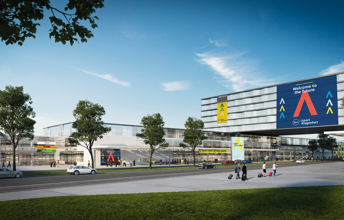 Airport Klagenfurt Außenwerbung