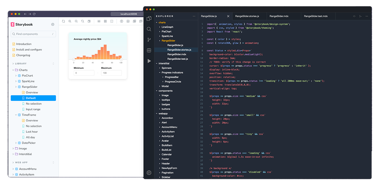 ui component development with storybook